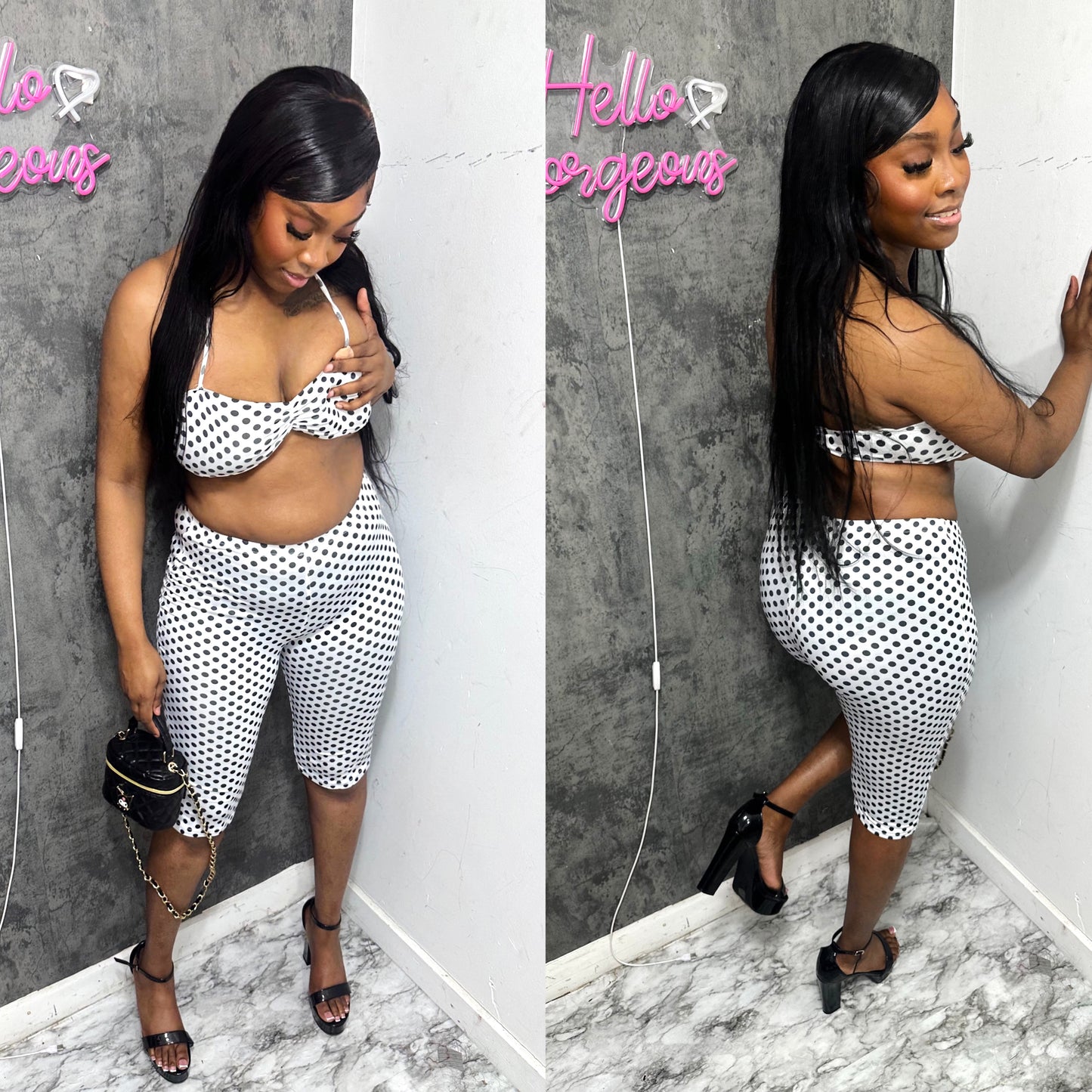 90s Polka Dot Set