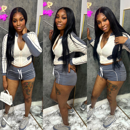 Grey That Girl Short Set