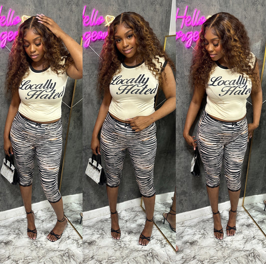 Locally Hated Capri Set