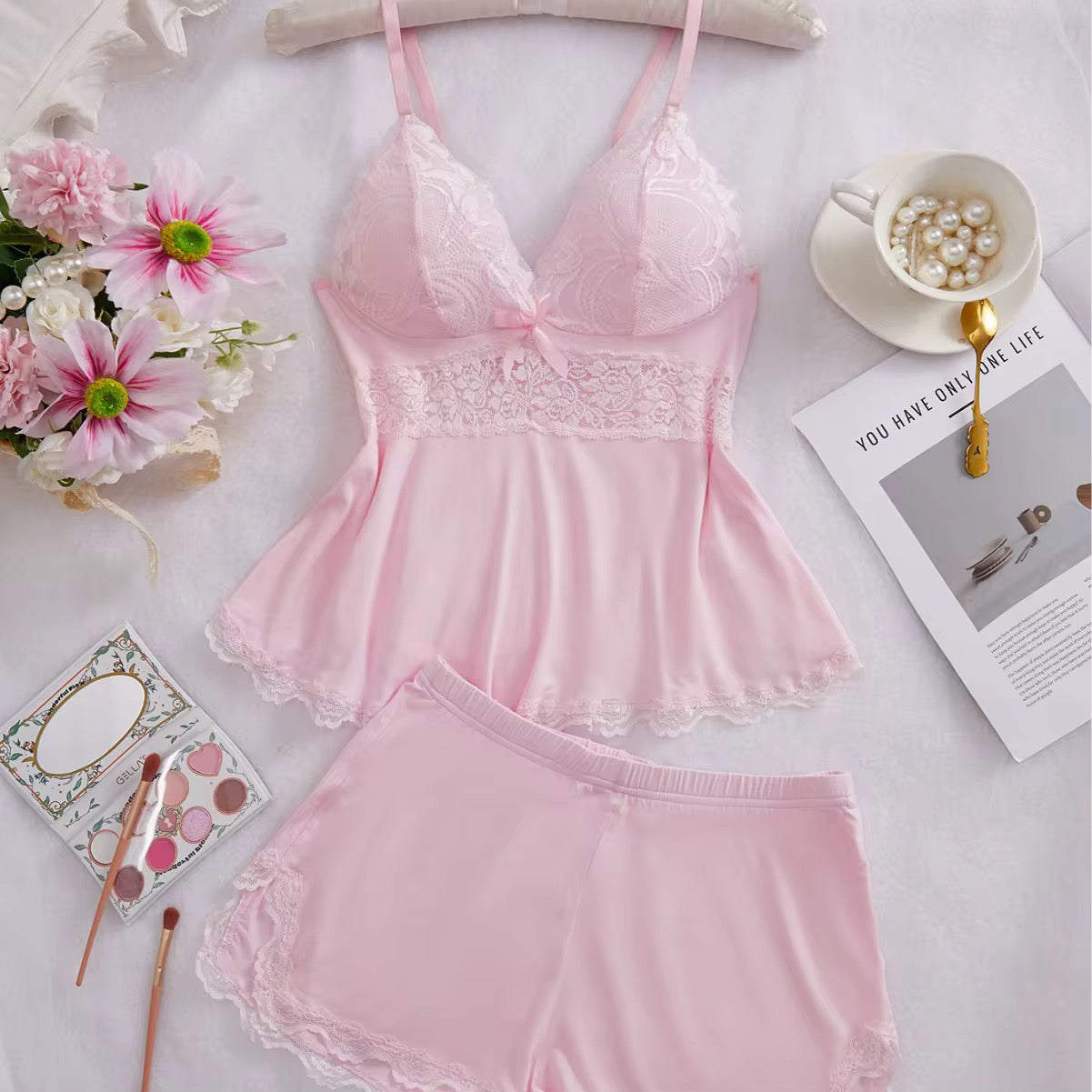 Soft Girl Pink PJ Set