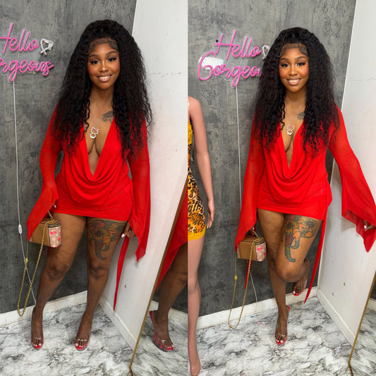 Red Poppin Dress