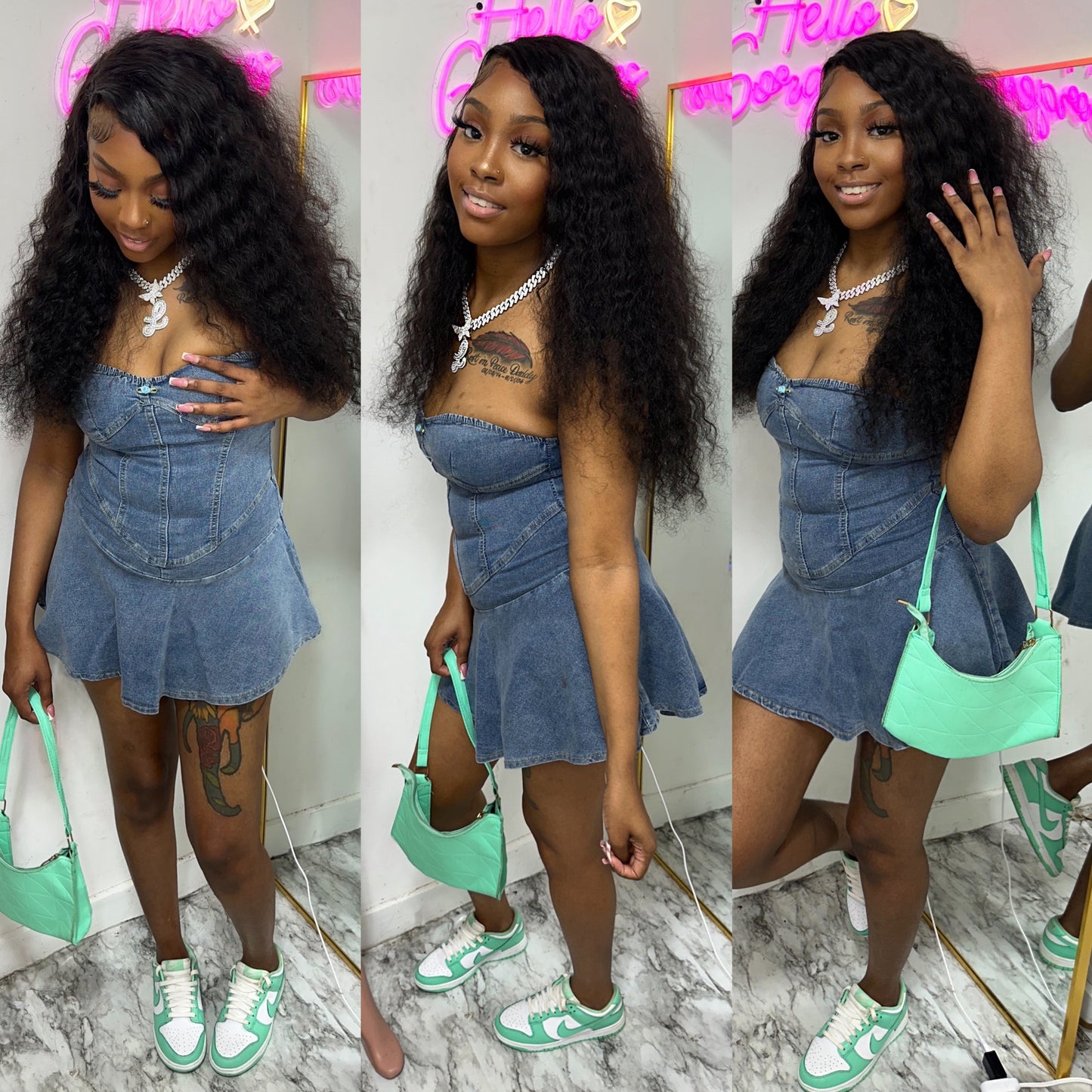 Lily Denim Dress